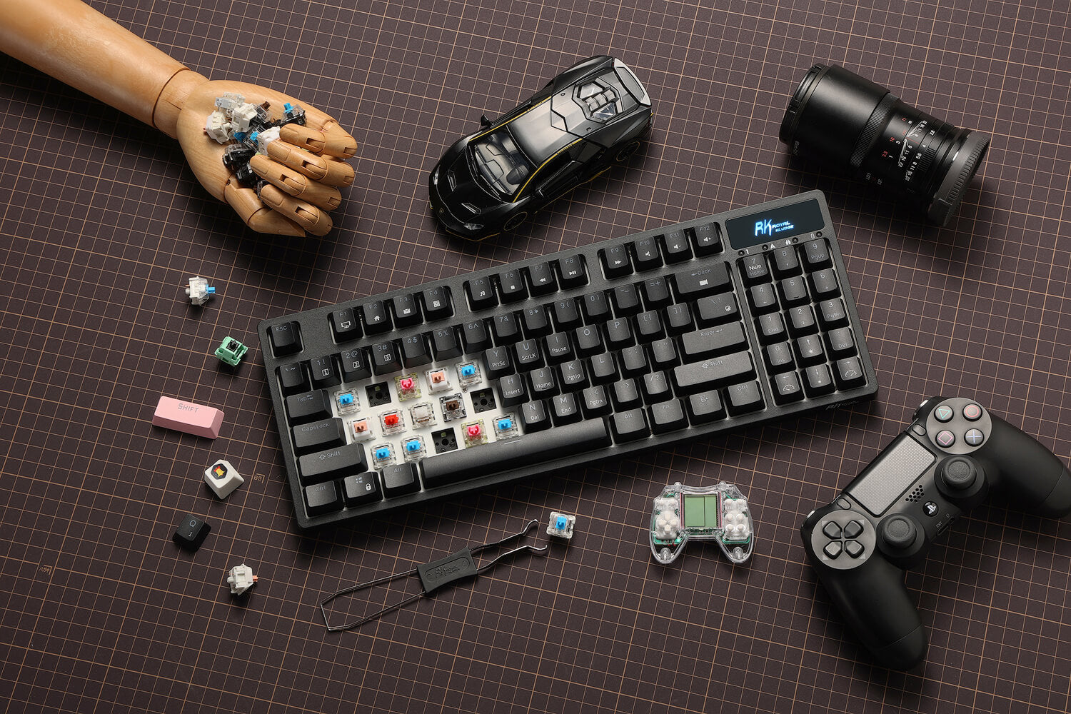 RK ROYAL KLUDGE RK89 85% Triple Mode BT5.0/2.4G/USB-C Hot Swappable Mechanical Keyboard