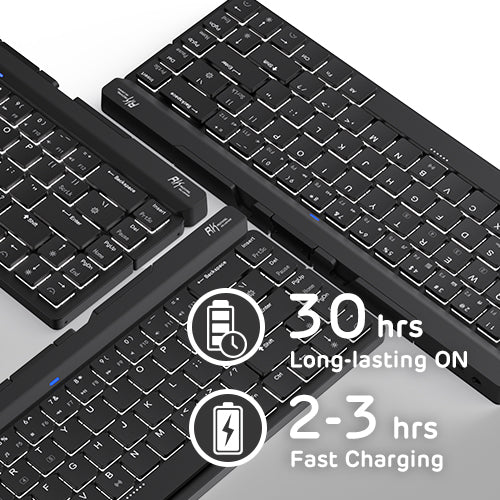 RK ROYAL KLUDGE RK925 60% Foldable Mechanical Keyboard with 600mAh Big Mac
