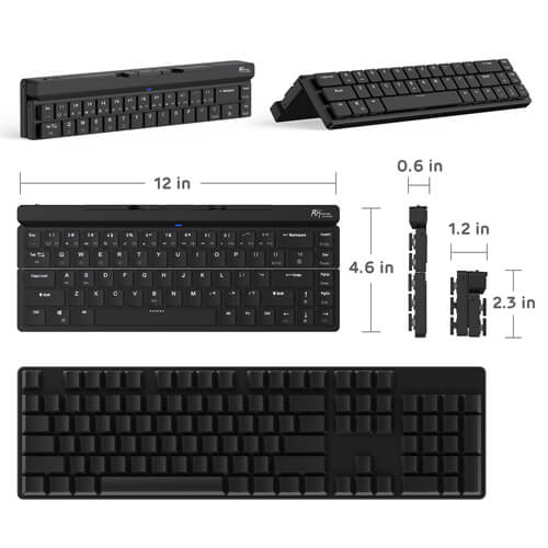 60% Wireless Bluetooth Mechanical Keyboard with White Backlit