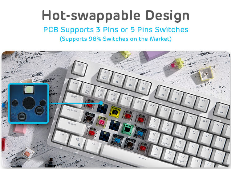 rk87 Compact mechanical Keyboard 75% mechanical keyboard