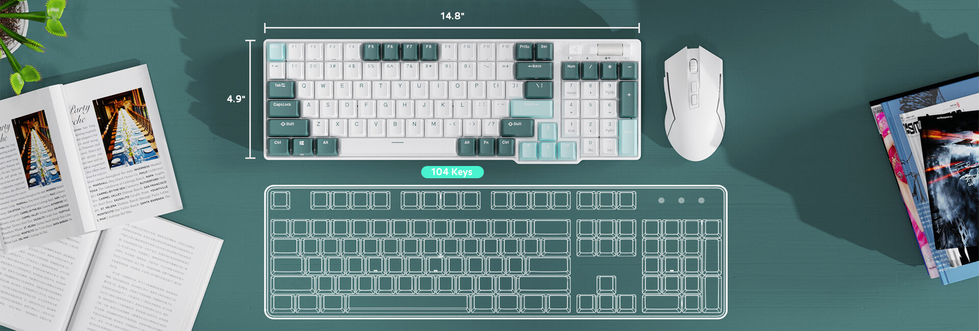 RK ROYAL KLUDGE RK96 RGB Limited Ed, 90% 96 Keys, Redefine Full-Size Keyboards