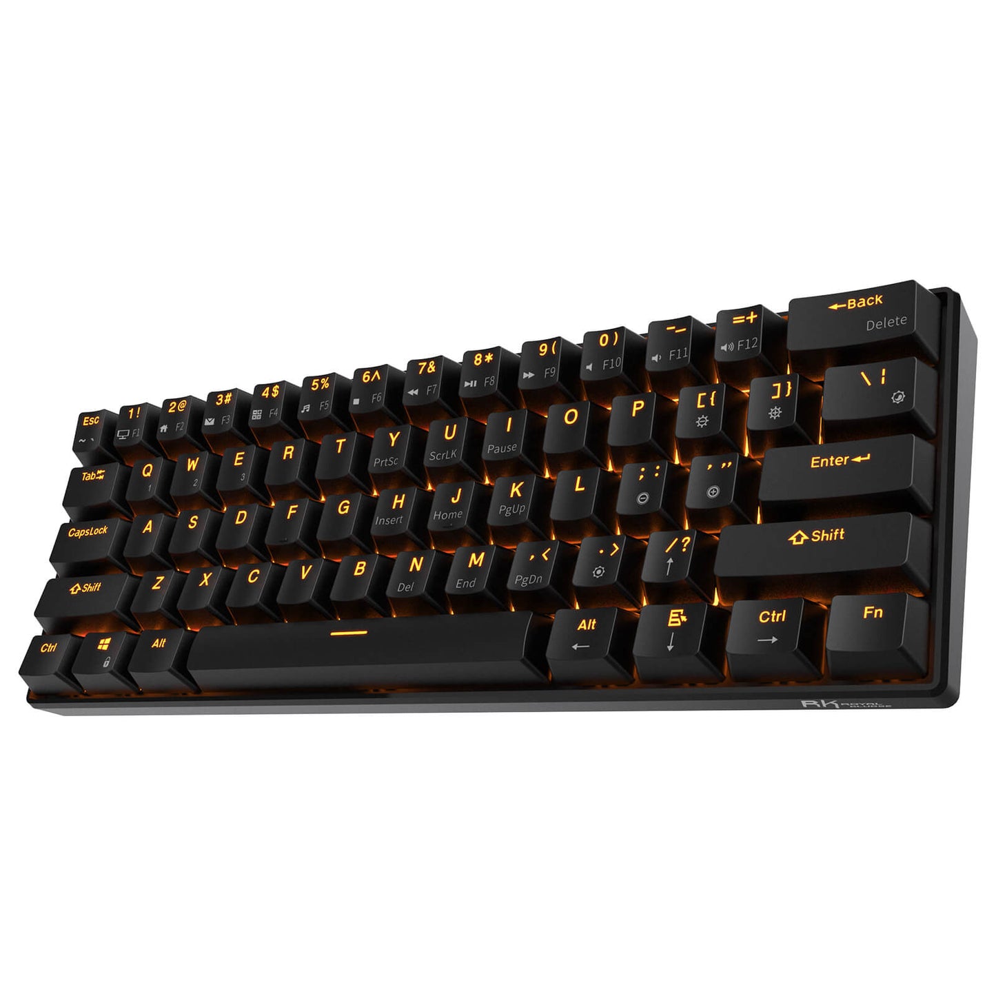 Royal Kludge RK61 Wireless 60% Mechanical Gaming Keyboard, Black