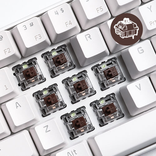 rk61 keyboard brown switches (Open-box)