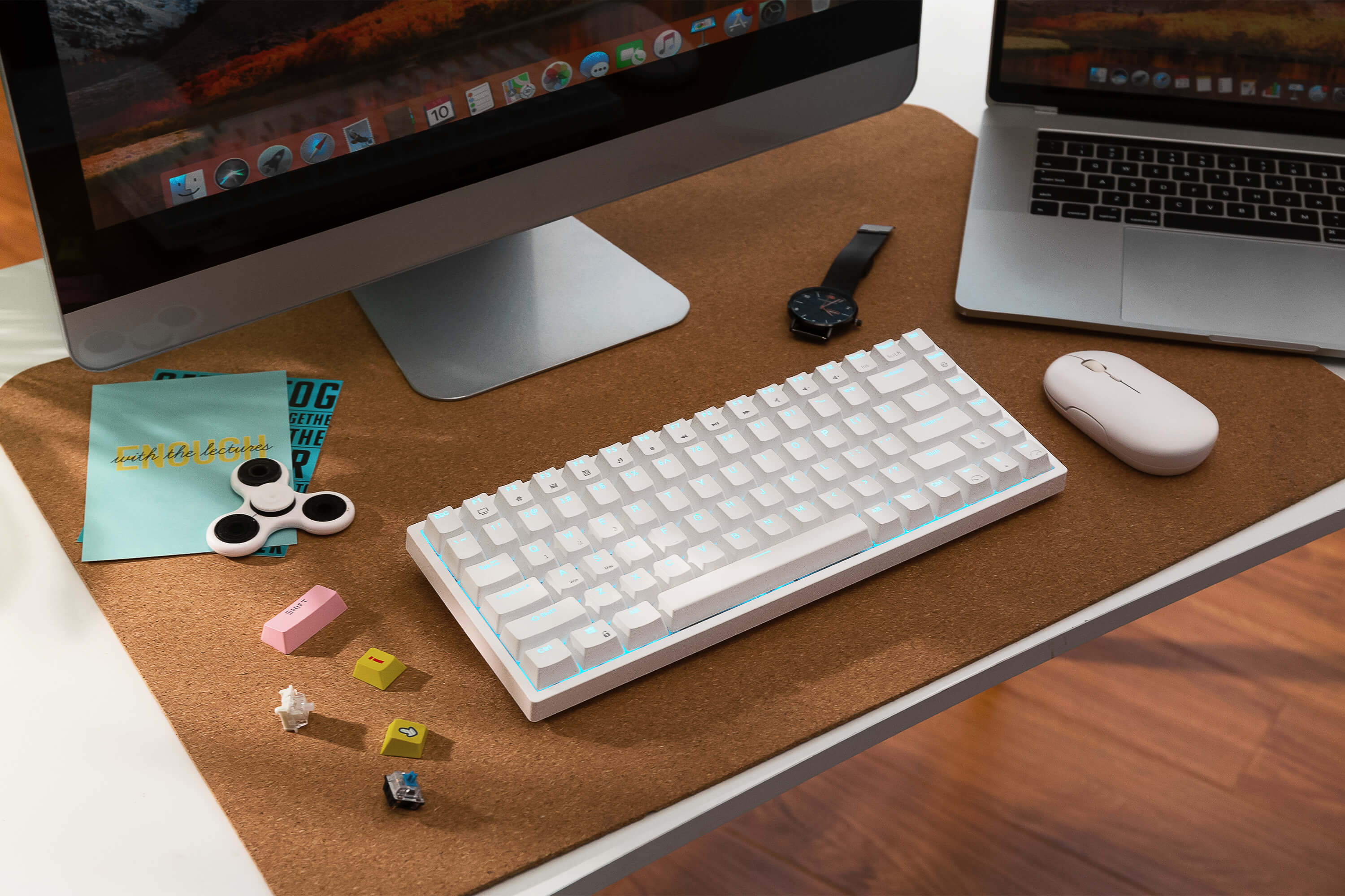 RK ROYAL KLUDGE RK84 75% 84 Keys Tenkeyless Mechanical Keyboard