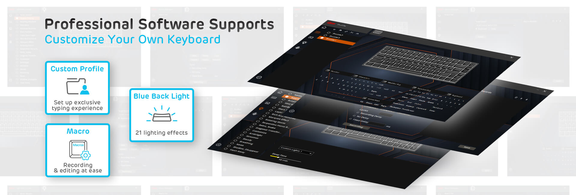 75 hot swap keyboard with professional software