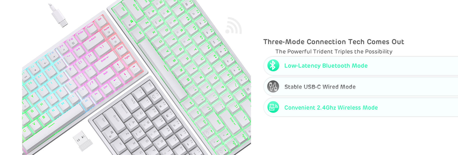 ROYAL KLUDGE RK84 Wireless RGB Mechanical Gaming Keyboard