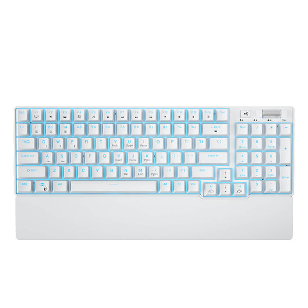 rk96 96% white mechanical keyboard