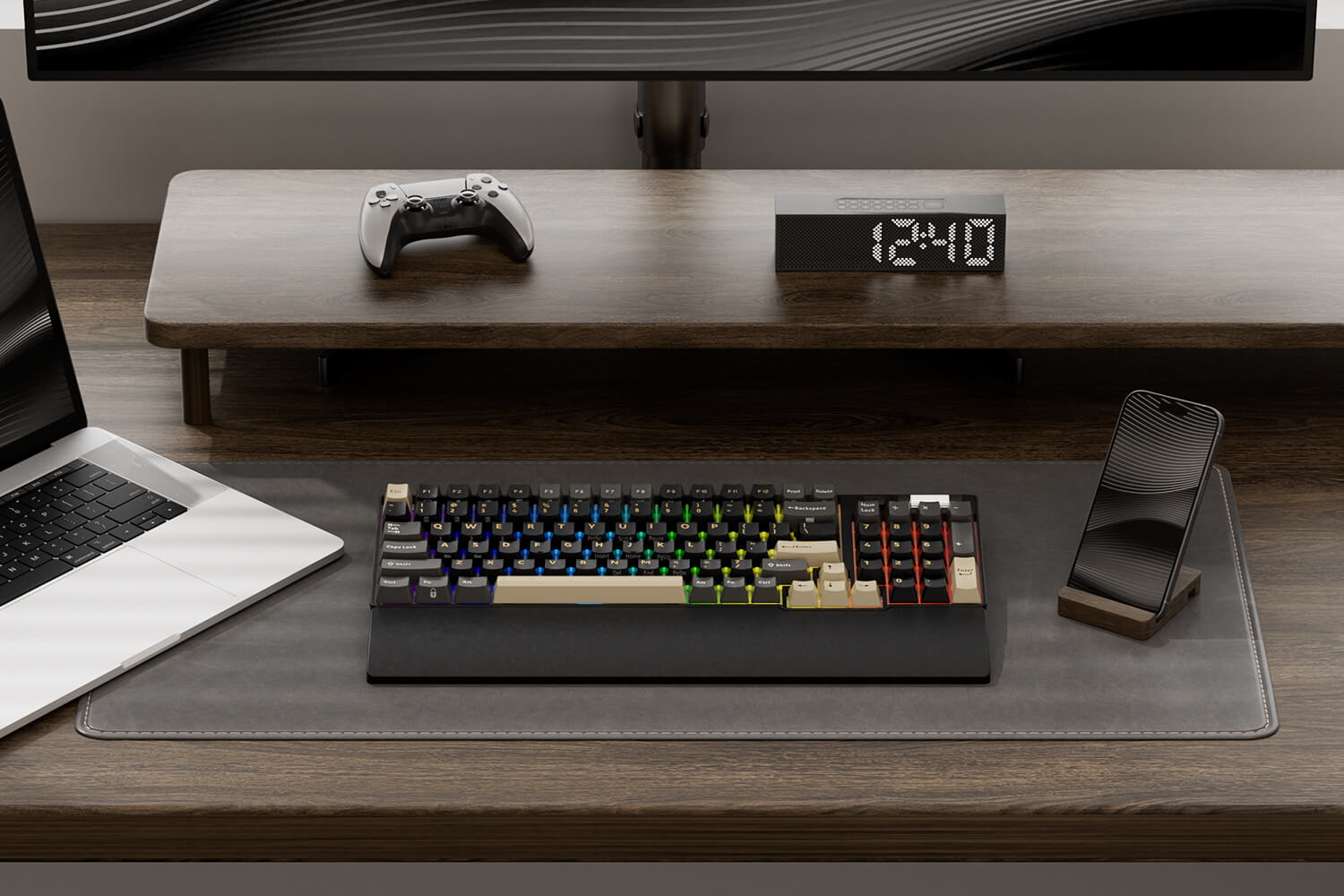 RK ROYAL KLUDGE RK96 RGB Limited Ed, 90% 96 Keys Wireless 3-Mode BT5.0/2.4G/USB-C Hot Swappable Mechanical Keyboard w/Wrist Rest, Volume Control, Software, Massive Battery, RK Viridian Switch