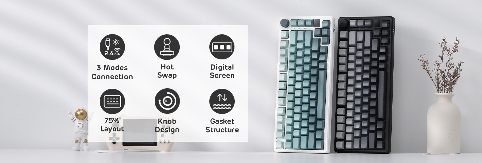 RK M75 Wireless Gaming Keyboard
