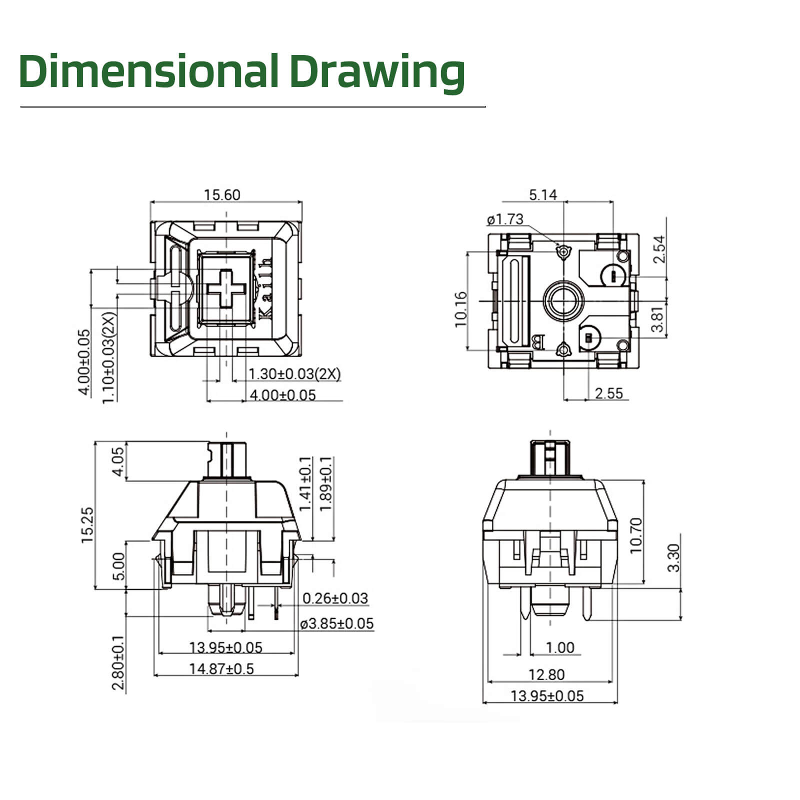 RK x LTC Kailh Canary Switches for Mechanical Keyboard DIY, 30 pcs