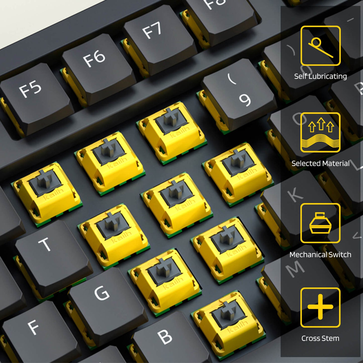 RK x LTC Kailh Canary Switches for Mechanical Keyboard DIY, 30 pcs