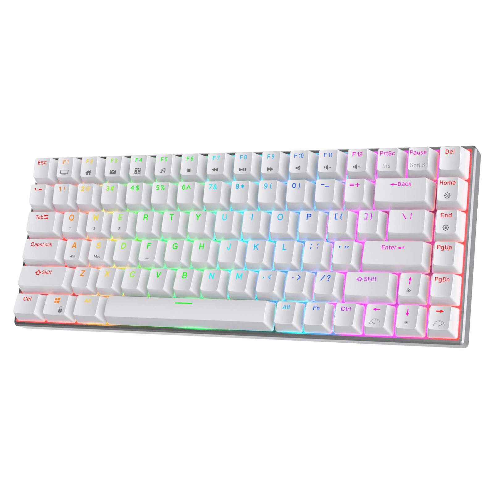 RK ROYAL KLUDGE RK84 Pro RGB 75% Triple Mode BT5.0/2.4G/USB-C Hot Swappable Mechanical Keyboard, 84 Keys Wireless Gaming Keyboard with Aluminum Frame, Clicky Blue Switch