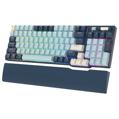 RK96 96% Wireless Mechanical Keyboard in forest blue